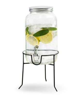 Style Setter Orchard Hill 1 Gallon Beverage Dispenser With Wire Stand 