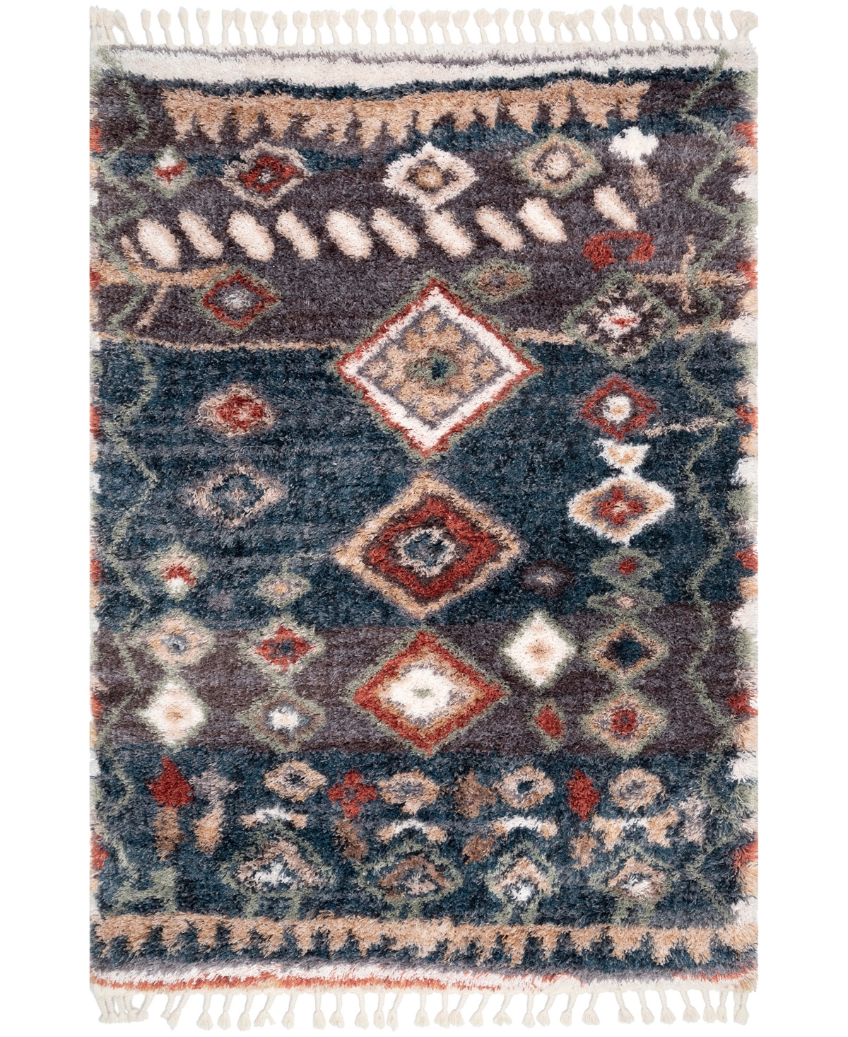 nuLoom Fergusion OZFG01B 5'3in x 7'6in Area Rug - Blue