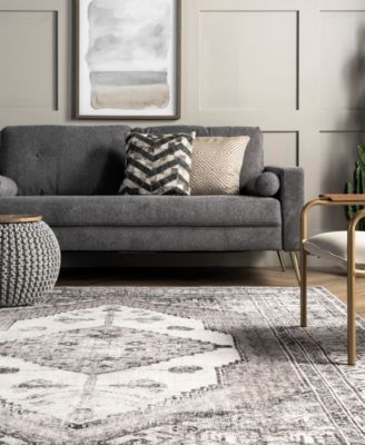 Nuloom Aurora Hjau03a Machine-washable 5' X 8' Area Rug In Silver-tone