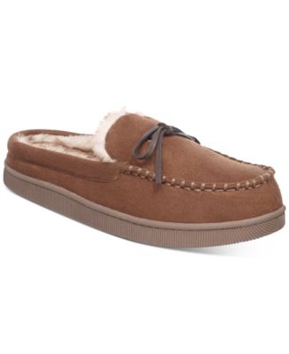 macy's men's leather slippers