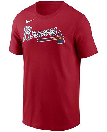 Men's Atlanta Braves Dansby Swanson Nike Navy Name & Number T-Shirt