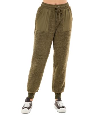 womens sherpa joggers