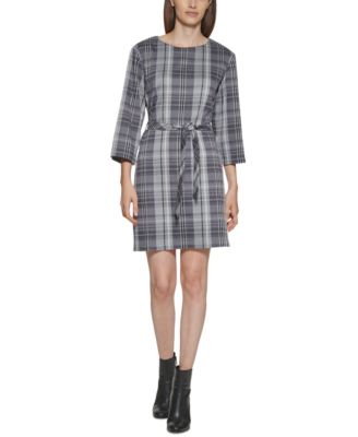Calvin Klein - Plaid A-Line Dress