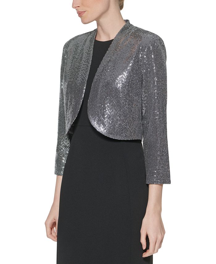 Jessica Howard Sequin Embellished Shrug Macy s