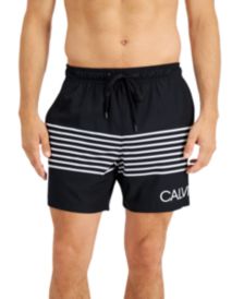 Men's Stretch Euro Stripe 7" Swim Trunks