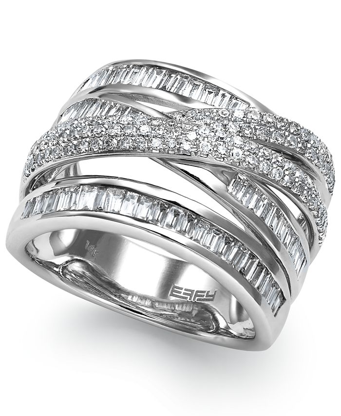 Effy crossover outlet diamond ring