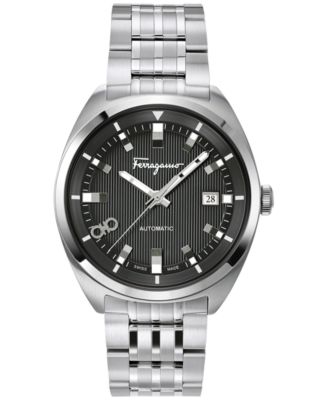 Ferragamo - Men's  Evolution Swiss Stainless Steel Bracelet Watch 41mm