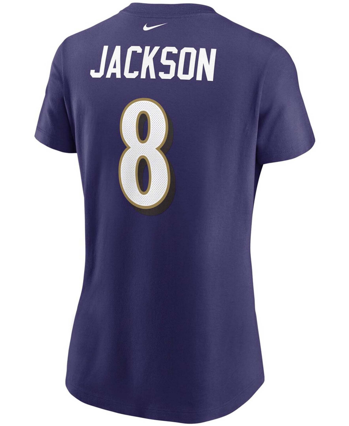Women's Lamar JacksonBaltimore Ravens Name Number T-shirt - Purple