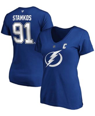 Adidas Tampa Bay Lightning No91 Steven Stamkos Blue Home Authentic Stitched Youth NHL Jersey