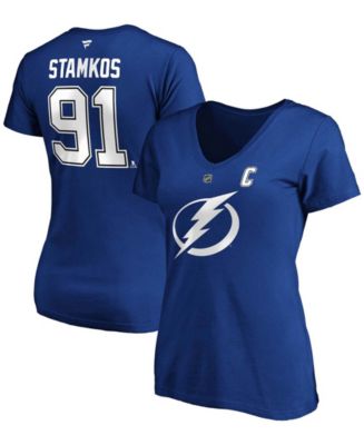 Tampa Bay Lightning Merch - Fanatics Tampa Bay Lightning Steven Stamkos  Name Number Youth T Shirt Unisex