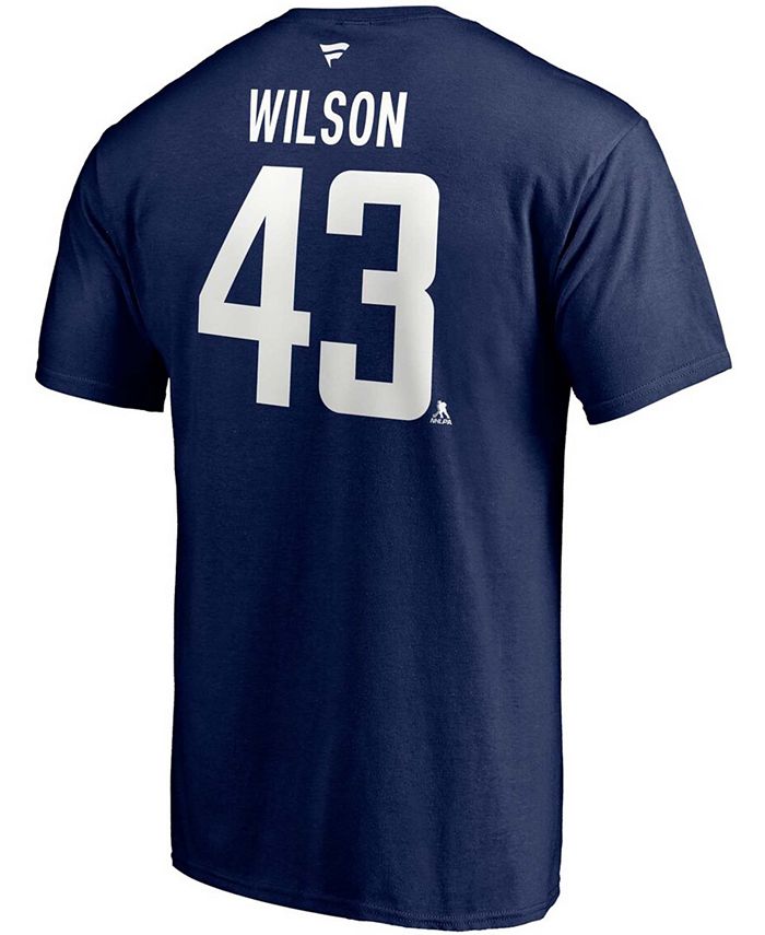 Fanatics Men's Tom Wilson Navy Washington Capitals 2020/21 Alternate ...