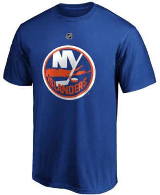 Men's Mathew Barzal Royal New York Islanders Team Authentic Stack Name and Number T-shirt