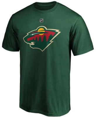 Men's Mats Zuccarello Green Minnesota Wild Authentic Stack Name and Number Team T-shirt