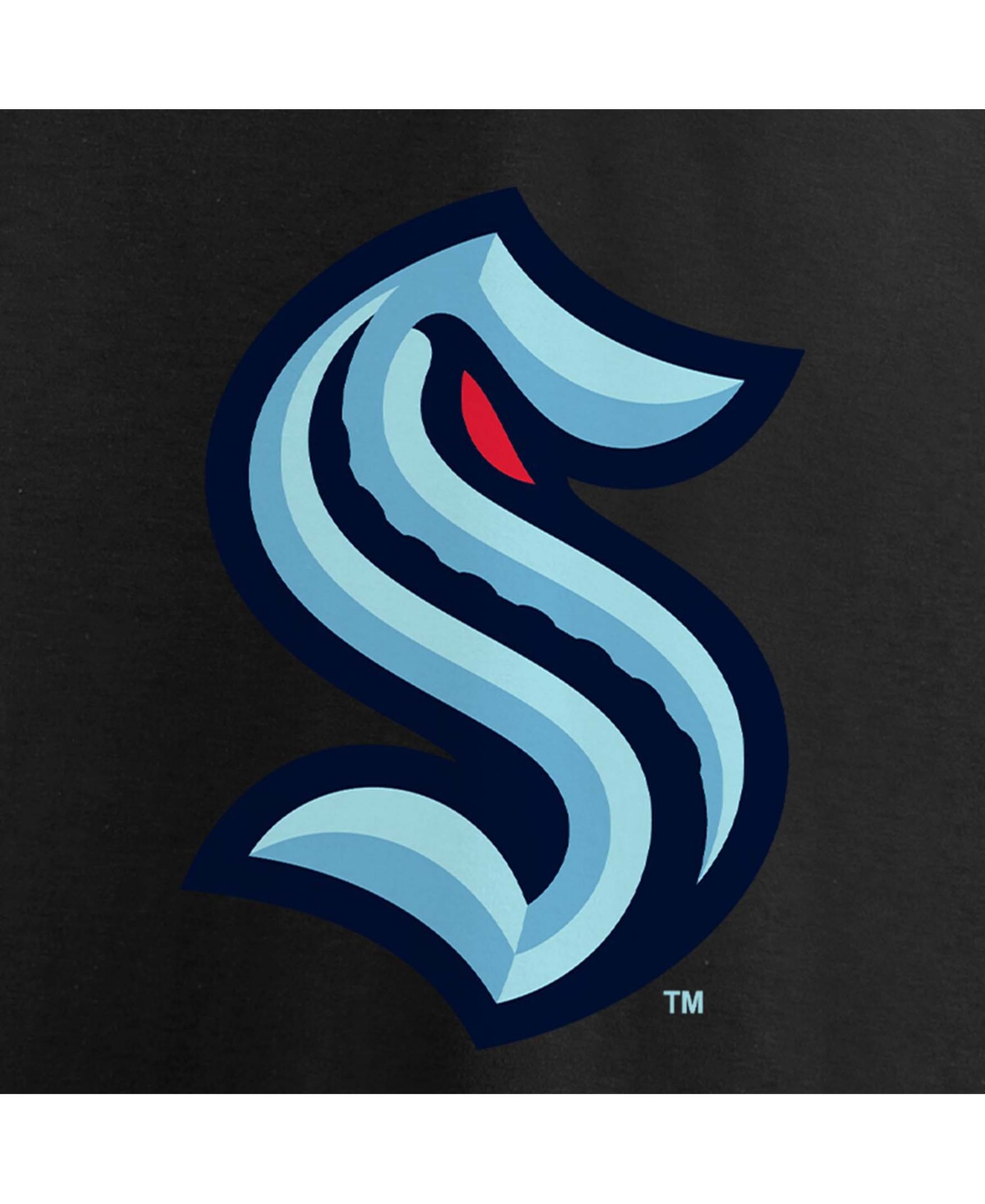 Men'sSeattle Kraken Primary Logo T-shirt - Black