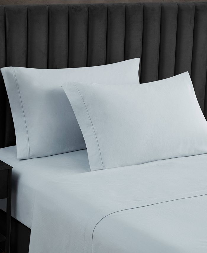 Vera Wang Organic Cotton Percale 4 Piece Sheet Set, King Macy's