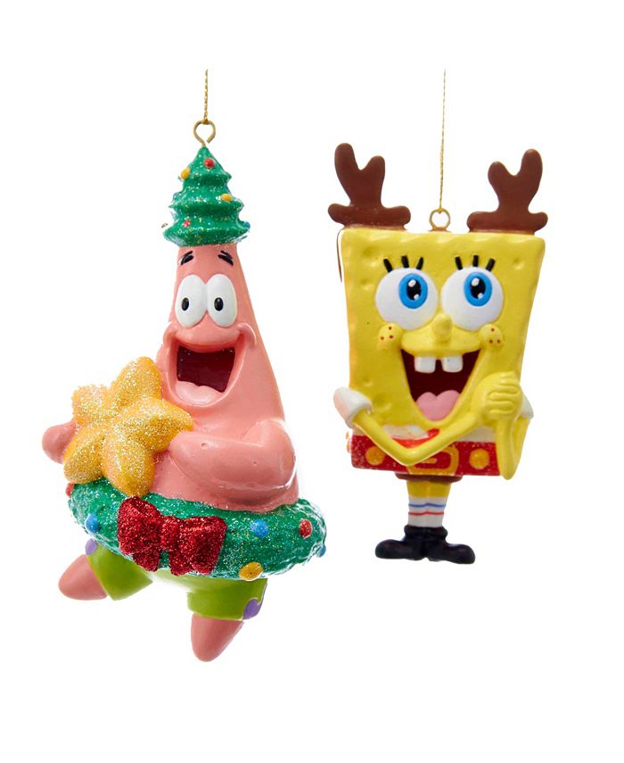 Kurt Adler SpongeBob and Patrick Ornaments, Set of 2 - Macy's