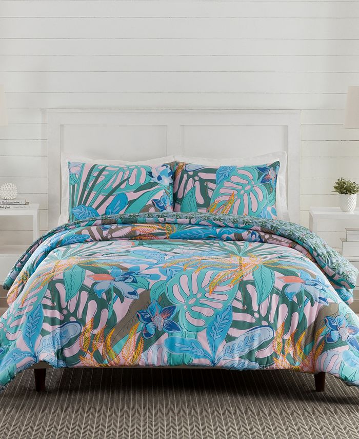 Vera Bradley Rainforest Canopy 3 Piece Comforter Set, King - Macy's