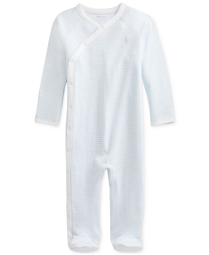 Polo Ralph Lauren Baby Boys Striped Interlock Coveralls Macy's