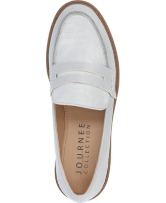 Journee Womens Kenly Medium and Wide Width Slip On Round Toe Loafer