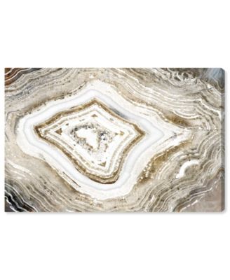 Unalterable Geode Clair Abstract Wall Art, 15" x 10"
