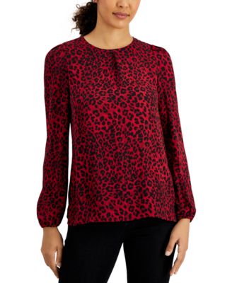 red leopard print shirts