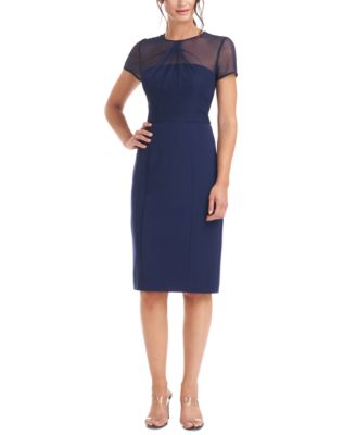 macy's navy blue cocktail dresses