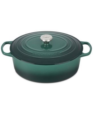 Signature Enameled Cast Iron 8-Qt, Oval Dutch Oven