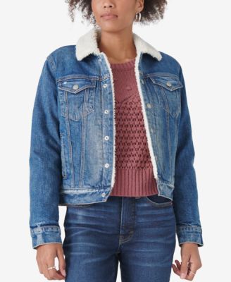 macys sherpa denim jacket