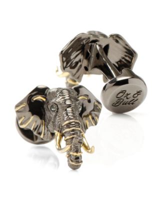 Men's 14K Gold Elephant Cufflinks