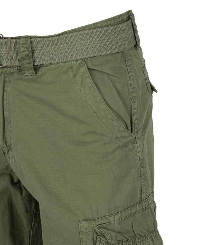 X-Ray Men's Belted Double Pocket Cargo Shorts - Macy's