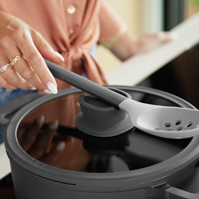 Leo Stone+ Nonstick Ceramic 8" Stock Pot with Lid Recycled, 3qt