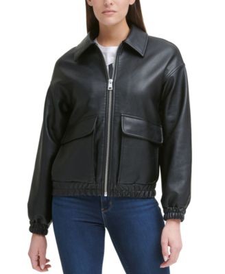 levis leather bomber