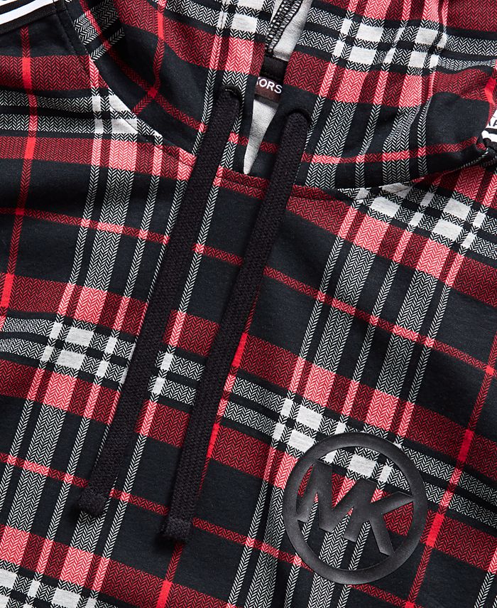 Michael Kors Men's Holiday Plaid Pajama Hoodie Macy's