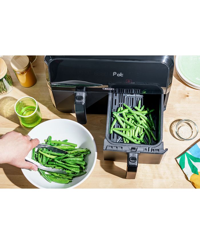 Bella 8Qt. DualBasket Dual Zone Touchscreen Air Fryer 1700W Macy's