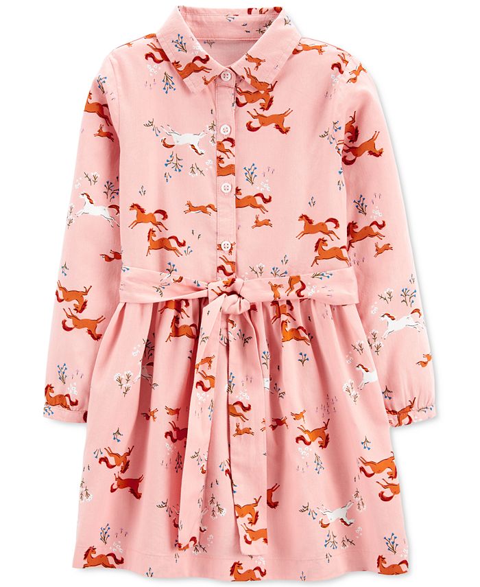 Carter s Toddler Girls Horse Print Shirt Dress Macy s