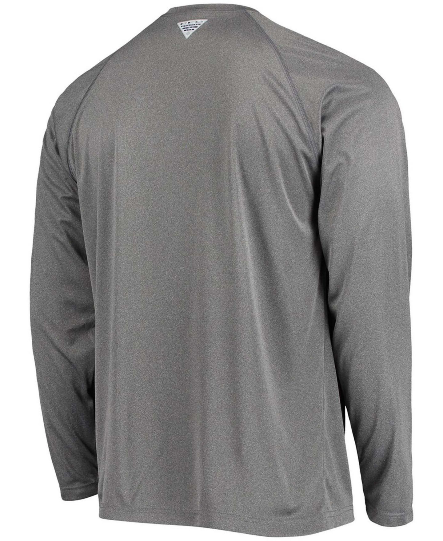 Мужская футболка Columbia Charcoal Oklahoma Sooners PFG Terminal Tackle Omni-Shade Long Sleeve — фото 4