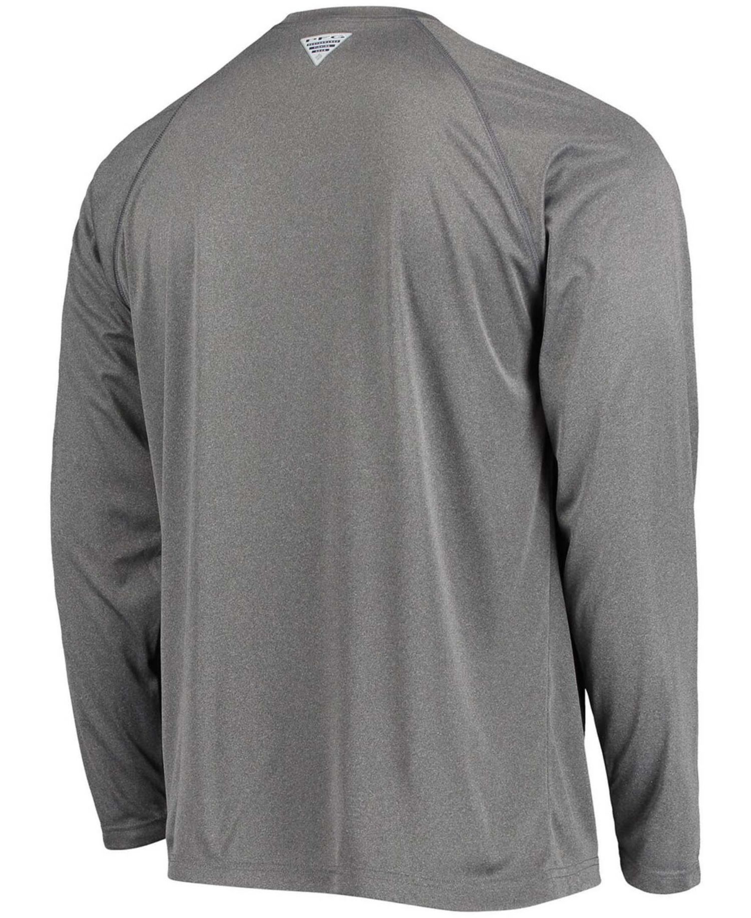 Men's Charcoal Oklahoma Sooners PFG Terminal Tackle Omni-Shade Long Sleeve T-shirt