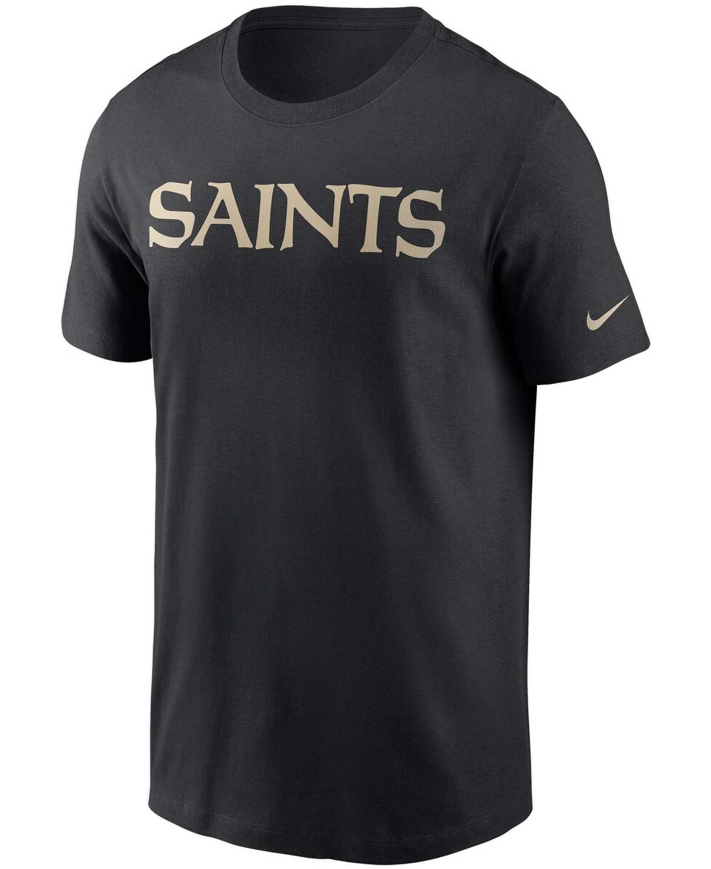 Мужская футболка Nike Black New Orleans Saints Team Wordmark — фото 2