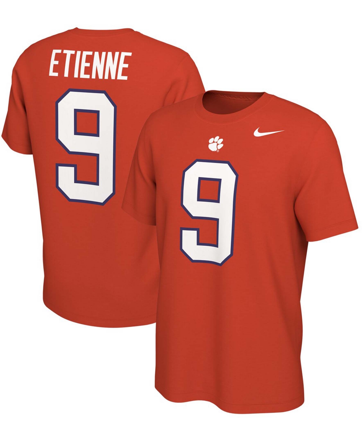 Men's Travis EtienneClemson Tigers Alumni Name Number T-shirt - Orange