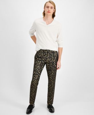 leopard jeans mens