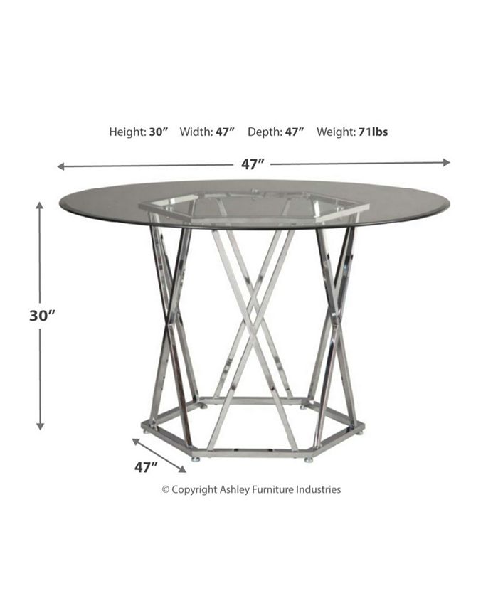 Signature Design By Ashley Madanere Contemporary Round Dining Room
