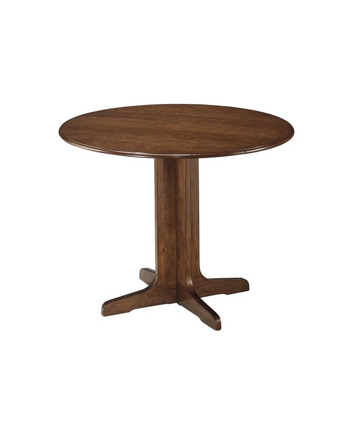 Signature Design By Ashley Stuman Contemporary Round Dining Room Drop Leaf Table Macys