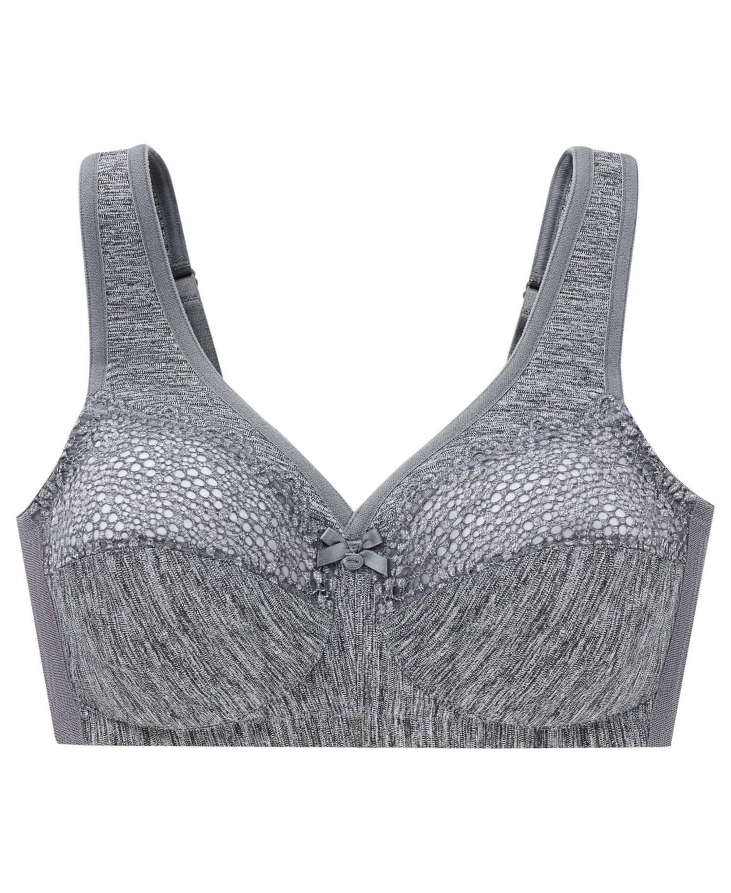 Women's Full Figure Plus Size Magic Lift Moisture Control Wirefree Bra 1064