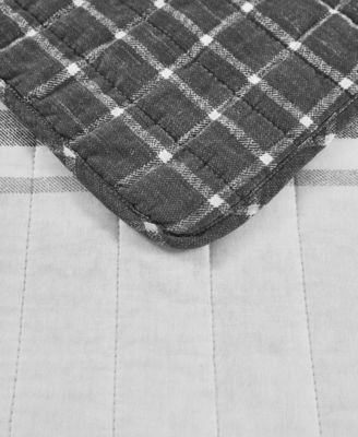 Fleetville Cotton Reversible 3 Piece Quilt Set, King