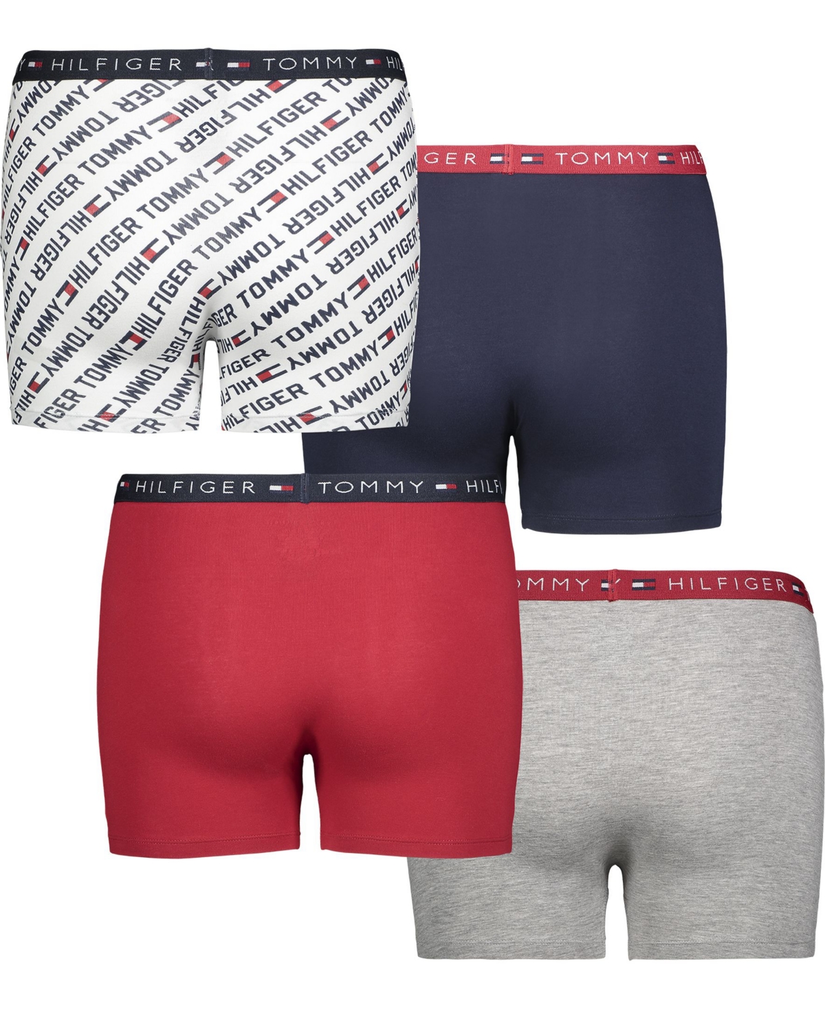 Big Boys Diagonal Print Boxer Briefs, Pack of 4
