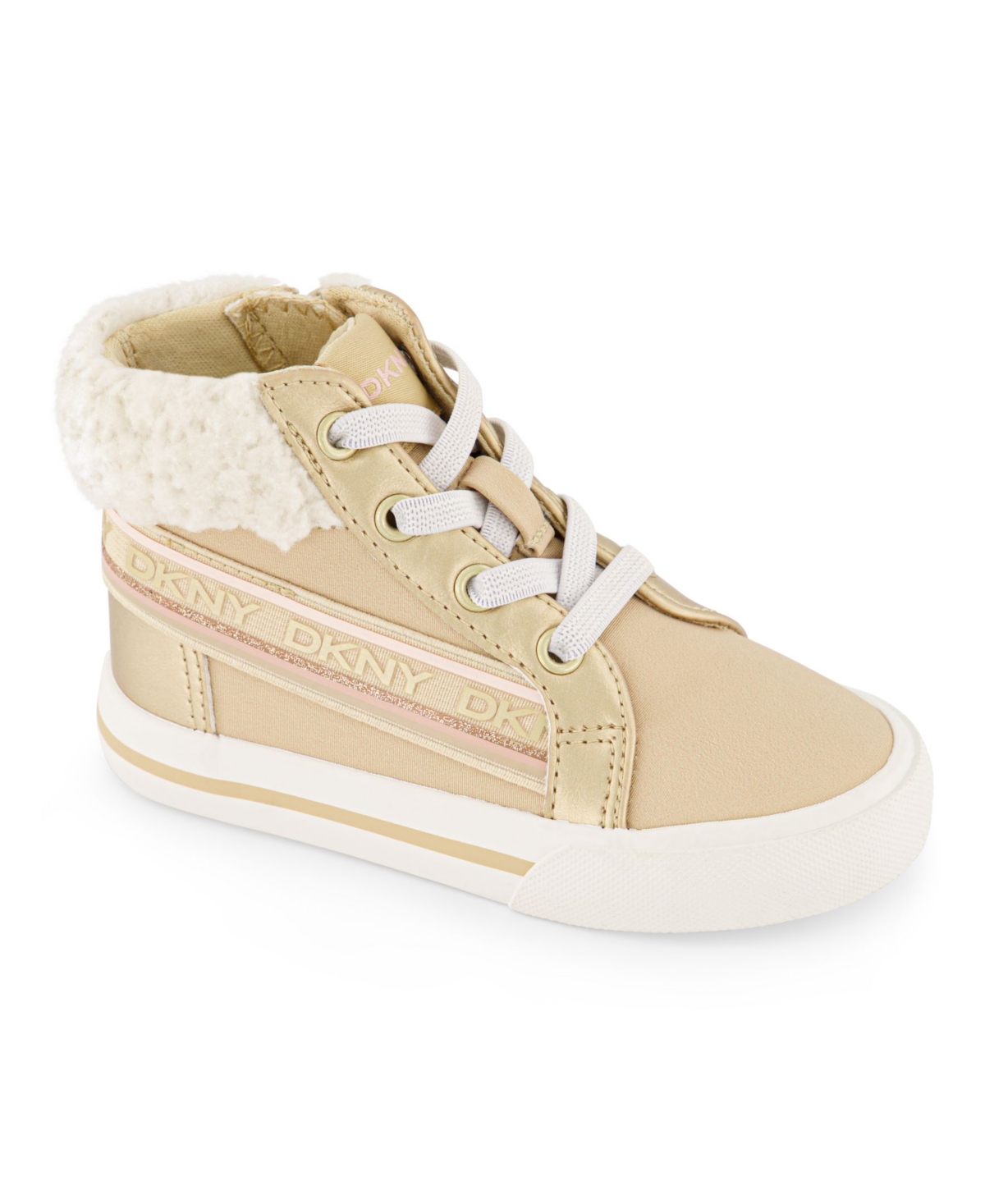 Dkny Toddler Girls Hannah Elastic Sneakers In Goldtone ModeSens