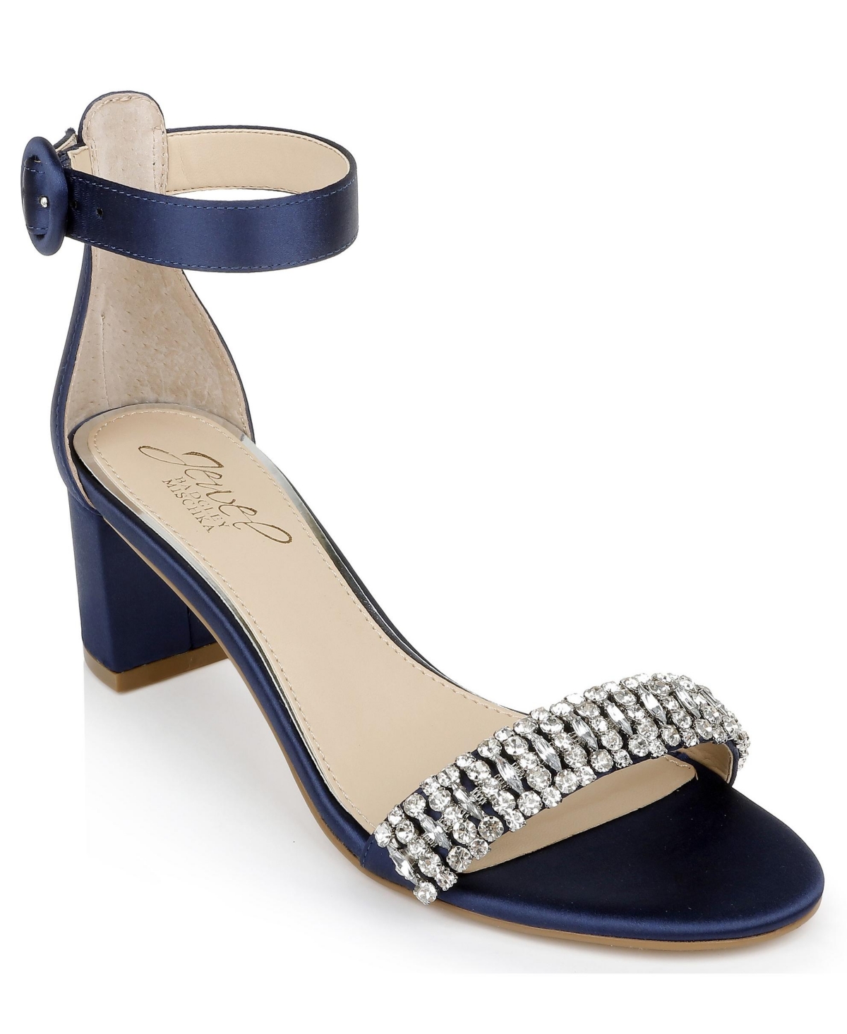 Jewel Badgley Mischka Women's James Block Heel Evening Sandals
