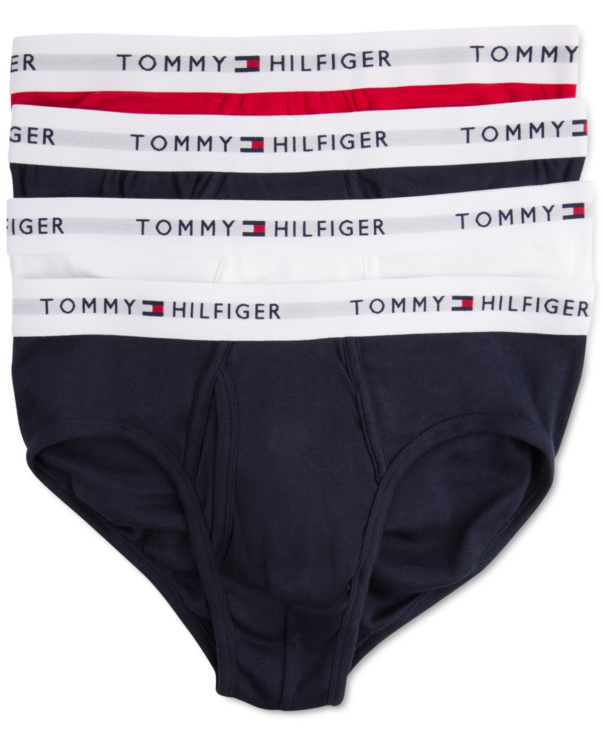 Трусы-брифы Moisture-Wicking для мужчин, хлопок, 4 шт. — Tommy Hilfiger — фото 1