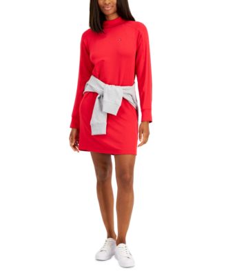 fitted lace wedding dress Plaid Mock Neck Long Sleeve Midi Dress