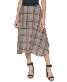 Plaid A-Line Skirt